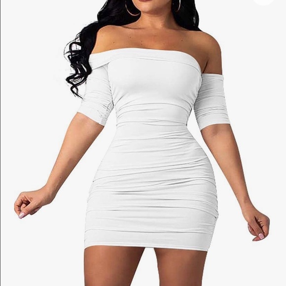 Dresses & Skirts - Bodycon Runched Mini Party Dress